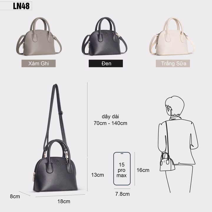 Túi Hến Xách Tay Thời Trang Petla Ln48 - Ảnh 12