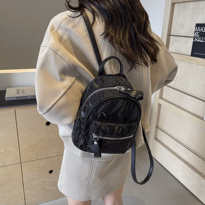 Balo Nữ Đẹp, Balo Da Nhung Mềm Siêu Xinh Phong Cách Hàn Quốc 108 - Larita Fashion - Ảnh 8