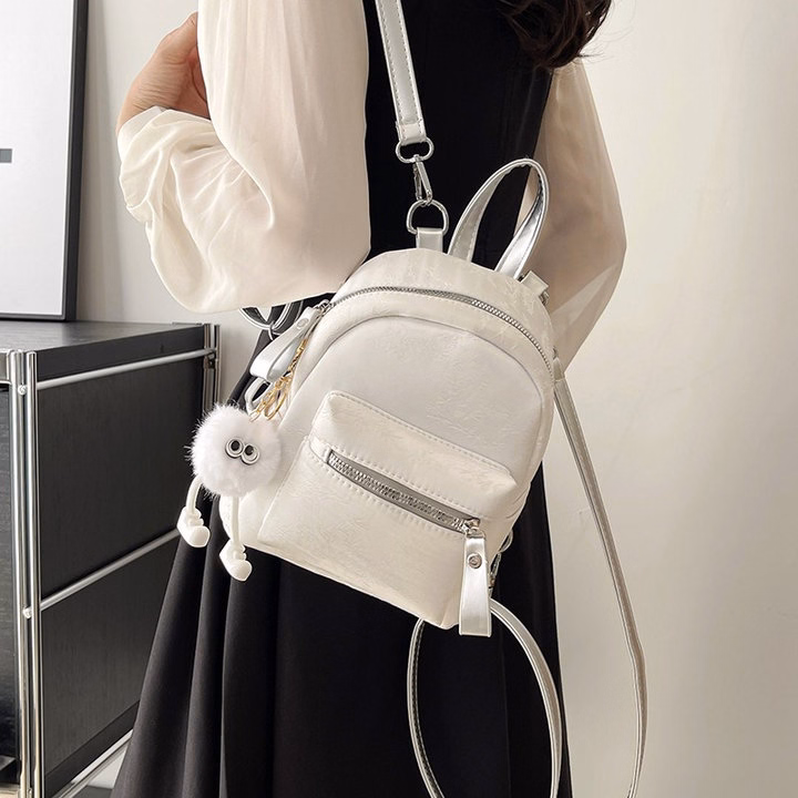 Balo Nữ Đẹp, Balo Da Nhung Mềm Siêu Xinh Phong Cách Hàn Quốc 108 - Larita Fashion - Ảnh 7