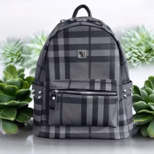 Balo Da Kẻ Caro Đi Học Đi Chơi, Quai Bản To Êm Ái, Size 40, Phong Cách "Chất" Wh750 - Winnie House