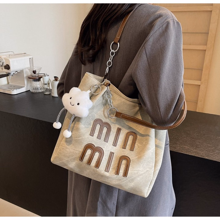 Túi Xách Nữ Đeo Vai Minmin Phong Cách Vintage Kèm Móc Khóa Mây Wh754 - Winnie House - Ảnh 4