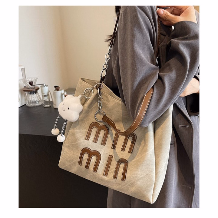 Túi Xách Nữ Đeo Vai Minmin Phong Cách Vintage Kèm Móc Khóa Mây Wh754 - Winnie House - Ảnh 6
