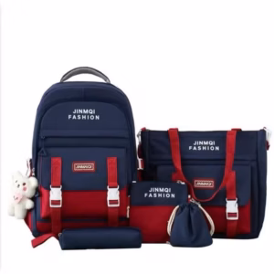 Set Balo 4 Món Đi Học Phối Màu Jinmaiqi Bag Vừa A4 Gf54E- Sam Store