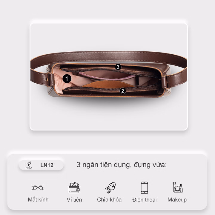 Túi Đeo Vai Hình Bán Nguyệt Petla Ln12 - Ảnh 6