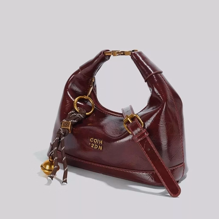 Túi Xách Nữ Dáng Bầu Kèm Chuông – Đẳng Cấp Sang Trọng, Cầm Là Thích, Đeo Là Mê Wh760 - Winnie House - Ảnh 2