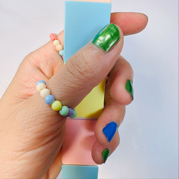 Nhẫn Handmade Ngọc Trai Nhựa Mã 03 Siêu Xinh Hạt Màu Đa Dạng - Ảnh 2