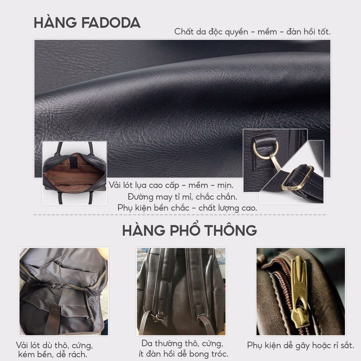 Cặp Công Sở Đựng Laptop Thanh Lịch Fadoda Fcd307 - Ảnh 5