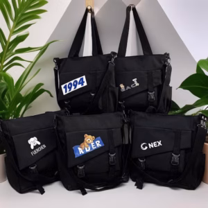 Túi Tote Đeo Chéo Unisex Phong Cách Hàn Quốc – Siêu Chất, Cực Trendy Wh772 - Winnie House