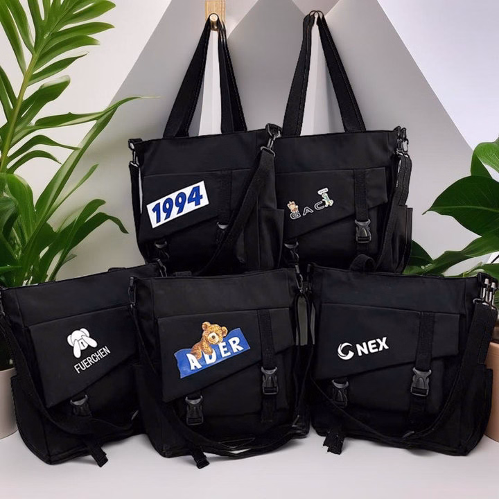 Túi Tote Đeo Chéo Unisex Phong Cách Hàn Quốc – Siêu Chất, Cực Trendy Wh772 - Winnie House