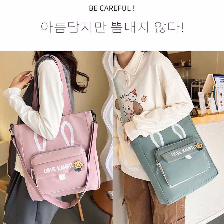 Túi Tote Đeo Chéo Tai Thỏ – Must-Have Cho Các Nàng Wh776 - Winnie House - Ảnh 15