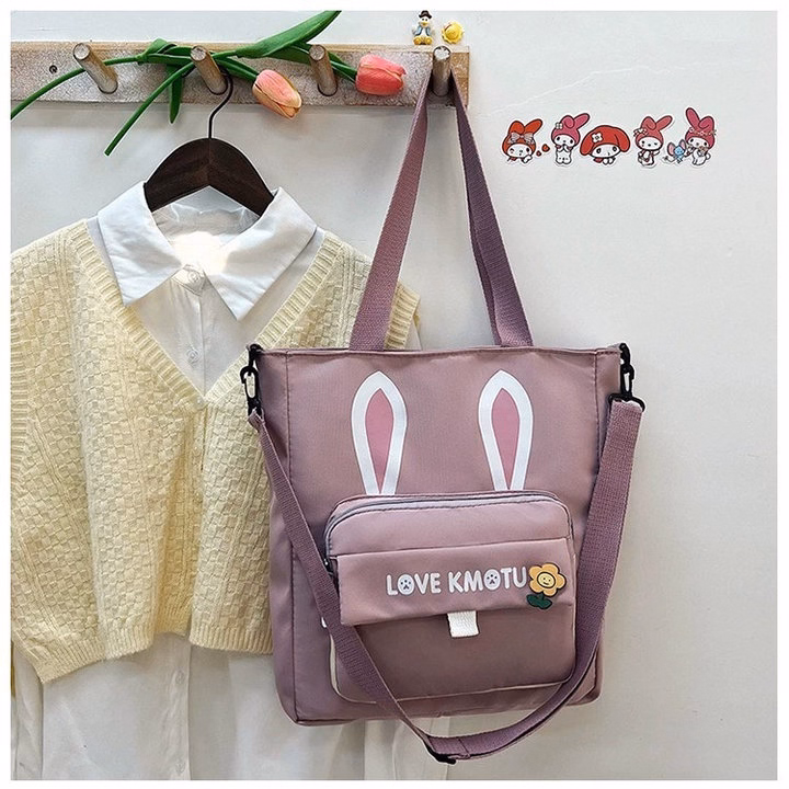 Túi Tote Đeo Chéo Tai Thỏ – Must-Have Cho Các Nàng Wh776 - Winnie House - Ảnh 3