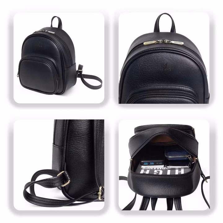 Balo Da Mini 2 Màu – Chất Da Dày, Mềm Mại, Siêu Sang Pp786 - Pipi Store - Ảnh 5