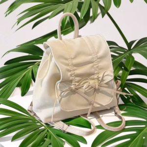 Balo Nữ Xếp Li Kèm Nơ – Siêu Dễ Thương, Siêu Xinh, Nhẹ Nhàng, Cực Chất Wh799 - Winnie House