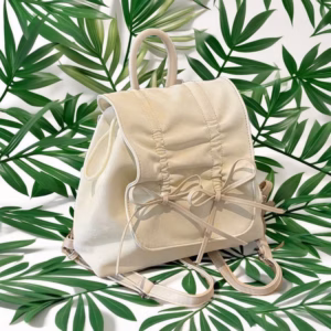 Balo Nữ Xếp Li Kèm Nơ – Siêu Dễ Thương, Siêu Xinh, Nhẹ Nhàng, Cực Chất Pp799 - Pipi Store