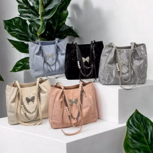 Túi Xách Nữ Hình Bướm – Da Nhung Phối Xích Sang Trọng, Đẳng Cấp Pp801 - Pipi Store