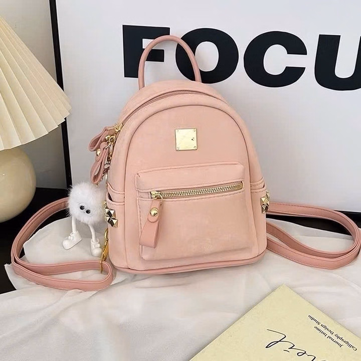 Balo Nữ Đẹp, Balo Da Nhung Mềm Siêu Xinh Phong Cách Hàn Quốc 52 - Larita Fashion - Ảnh 4