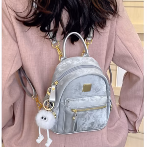 Balo Nữ Đẹp, Balo Da Nhung Mềm Siêu Xinh Phong Cách Hàn Quốc 52 - Larita Fashion