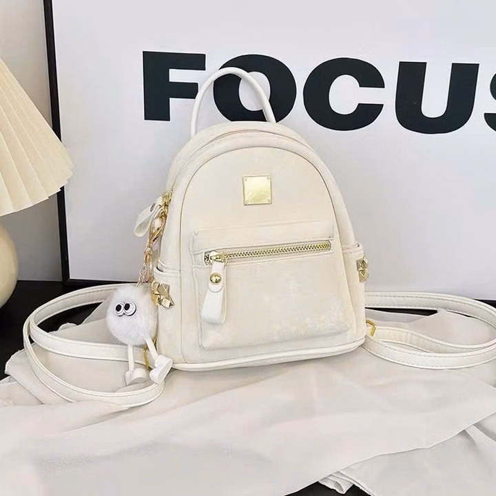 Balo Nữ Đẹp, Balo Da Nhung Mềm Siêu Xinh Phong Cách Hàn Quốc 52 - Larita Fashion - Ảnh 11