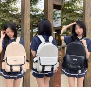 Balo Da Pu Cao Cấp – 3 Màu Cực Xinh, Phối Đồ Chuẩn Style Pp806 - Pipi Store