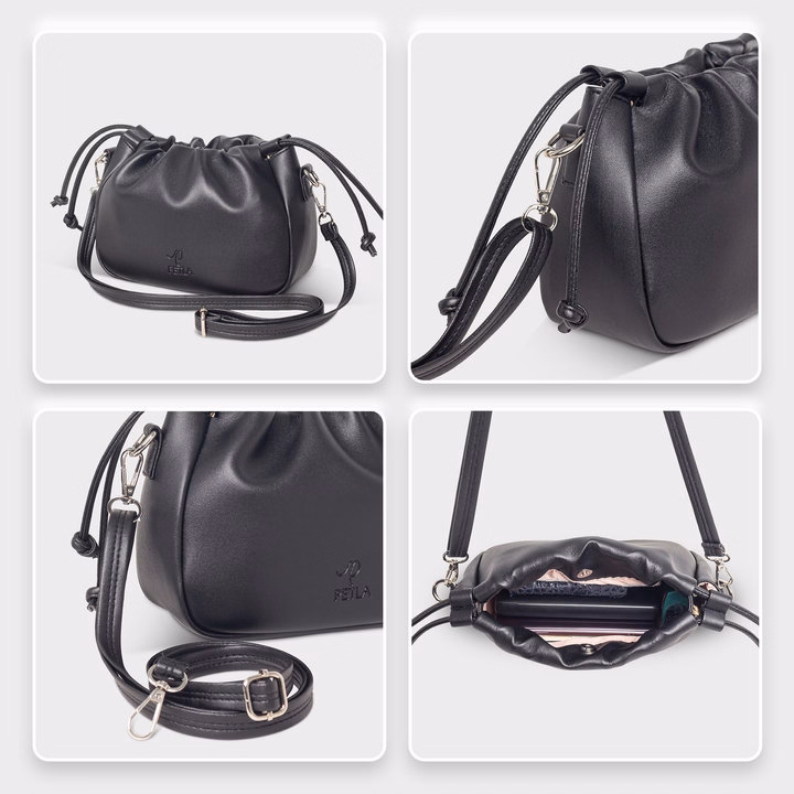 Túi Rút Đeo Chéo Da Nữ Trẻ Trung Petla Ln10 - Ảnh 17