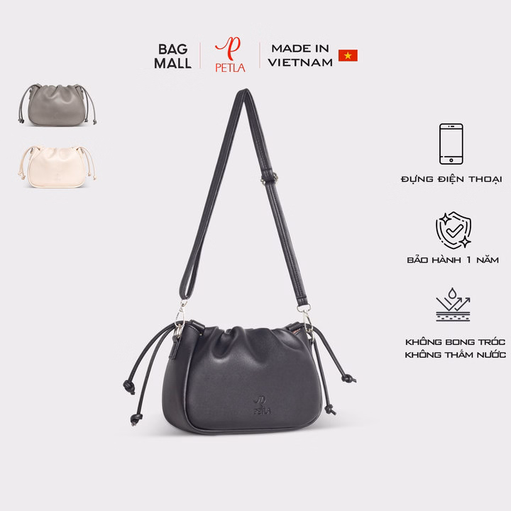 Túi Rút Đeo Chéo Da Nữ Trẻ Trung Petla Ln10 - Ảnh 11