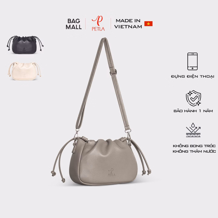 Túi Rút Đeo Chéo Da Nữ Trẻ Trung Petla Ln10 - Ảnh 6