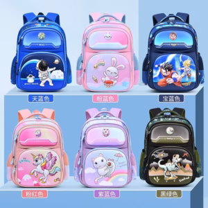 Balo Tiểu Học Hoạt Hình 3D Mẫu Mới, Chống Nước, Bảo Vệ Cột Sống Cho Bé Wh806 - Winnie House