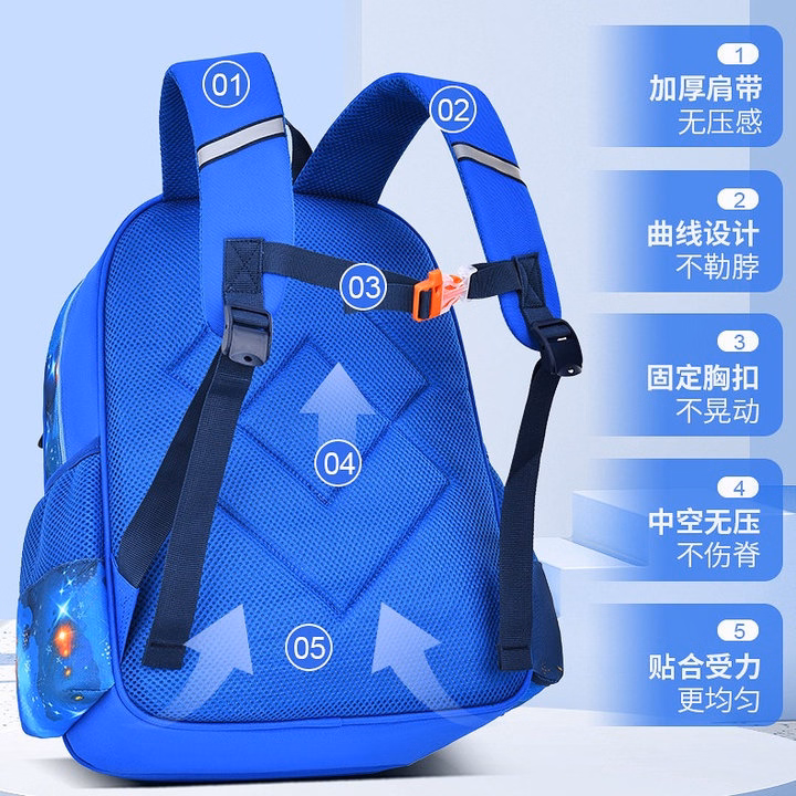 Balo Tiểu Học Hoạt Hình 3D Mẫu Mới, Chống Nước, Bảo Vệ Cột Sống Cho Bé Wh806 - Winnie House - Ảnh 12