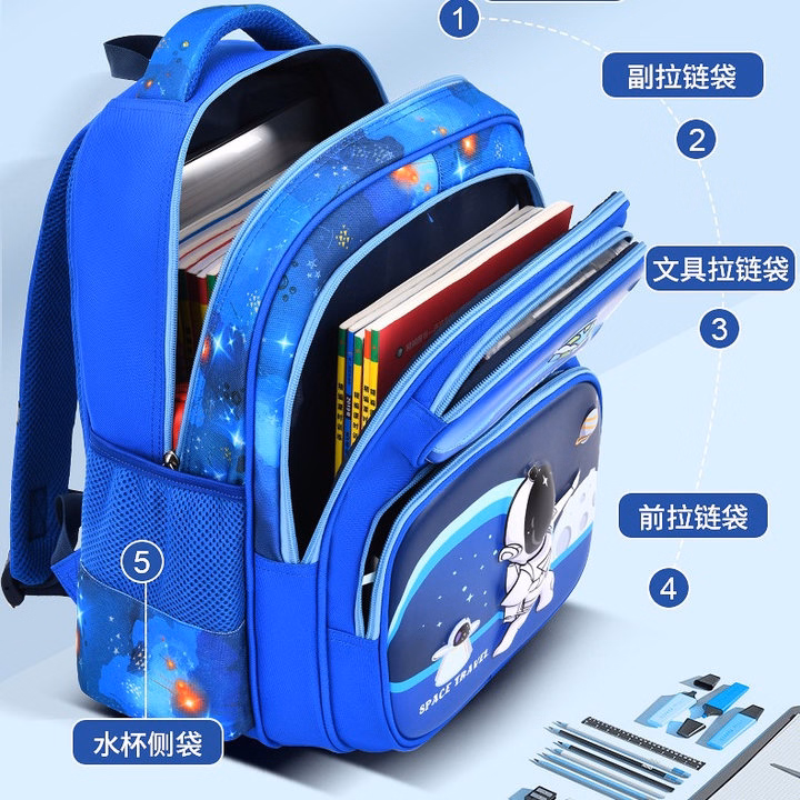 Balo Tiểu Học Hoạt Hình 3D Mẫu Mới, Chống Nước, Bảo Vệ Cột Sống Cho Bé Pp806 - Pipi Store - Ảnh 13