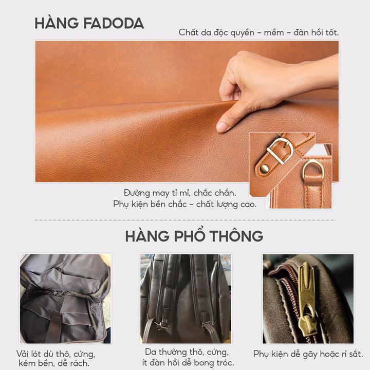 Túi Xách Nữ Công Sở Đựng Laptop Ftx2 - Fadoda - Ảnh 11