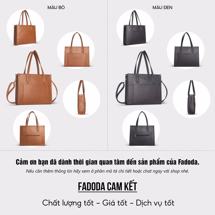 Túi Xách Nữ Công Sở Đựng Laptop Ftx2 - Fadoda - Ảnh 20