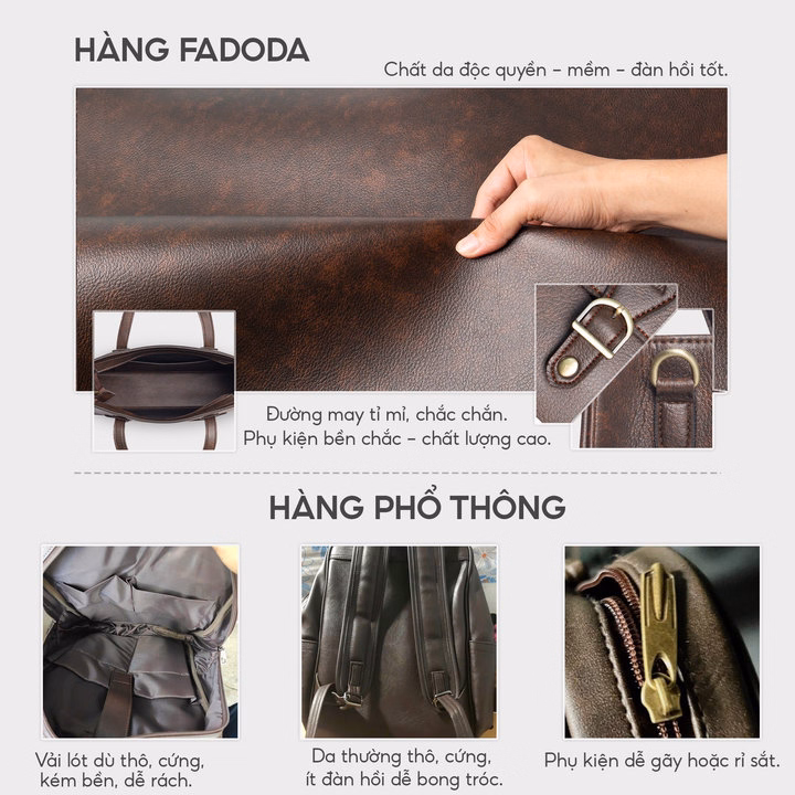 Túi Xách Nữ Công Sở Đựng Laptop Ftx2 - Fadoda - Ảnh 19