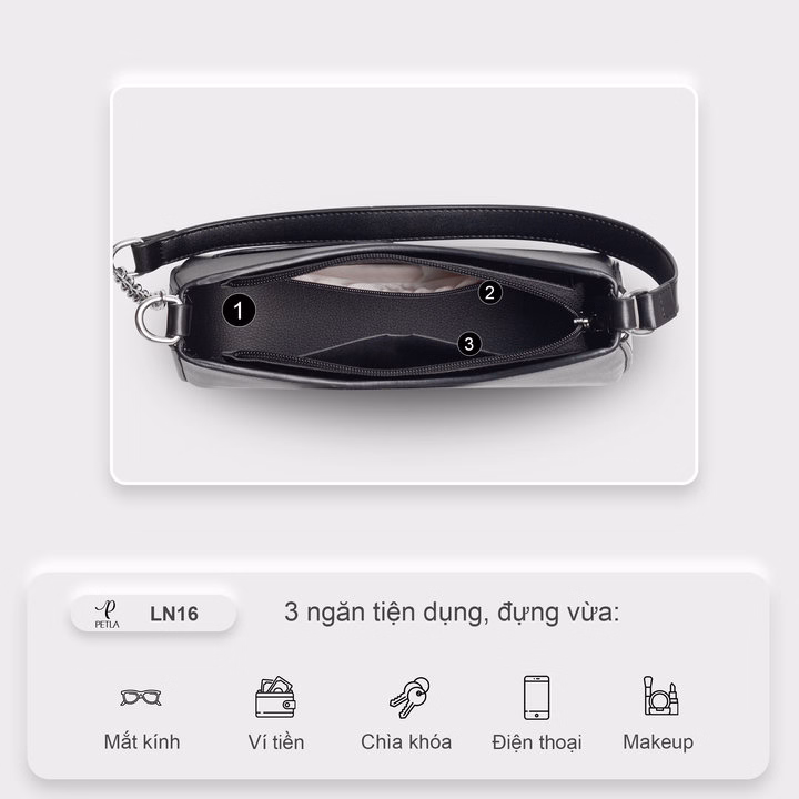 Túi Xách Đeo Vai Nữ Thời Trang Petla Ln16 - Ảnh 5