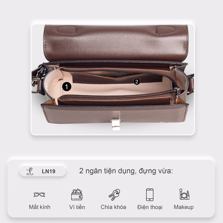 Túi Xách Thời Trang Form Hộp Hình Chữ Nhật Petla Ln19 - Ảnh 16