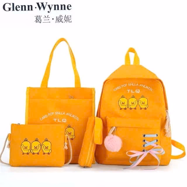 Set Balo 4 Món Thắt Nơ Vịt St98Nh-Nana House - Ảnh 2