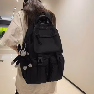 Balo Học Sinh Sinh Viên Vải Bố D600 Vừa A4 St43Jg-Nana House