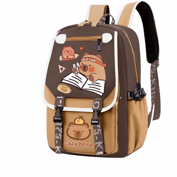 Balo Học Sinh Capybara Chống Thấm Siêu Hot Cho Bé Trai Gái Wh814 - Winnie House - Ảnh 6
