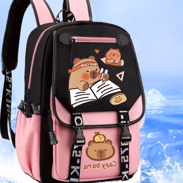 Balo Học Sinh Capybara Chống Thấm Siêu Hot Cho Bé Trai Gái Wh814 - Winnie House - Ảnh 9