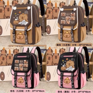 Balo Học Sinh Capybara Chống Thấm Siêu Hot Cho Bé Trai Gái Pp814 - Pipi Store