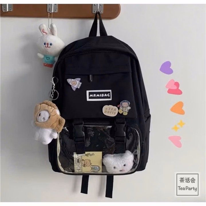 Balo Hộp Đi Học Phối Túi Mica Mr Mi Vừa A4 Ts82Yt-Nana House - Ảnh 5