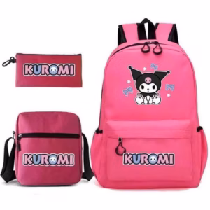 Set Balo 3 Món Đi Học Kuromi Siêu Hót Vừa A4 Ts59Hd-Sam Store
