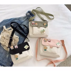 Túi Đeo Chéo Vải Trơn Nắp Màu Cv11 Ts31Ut-Sam Store