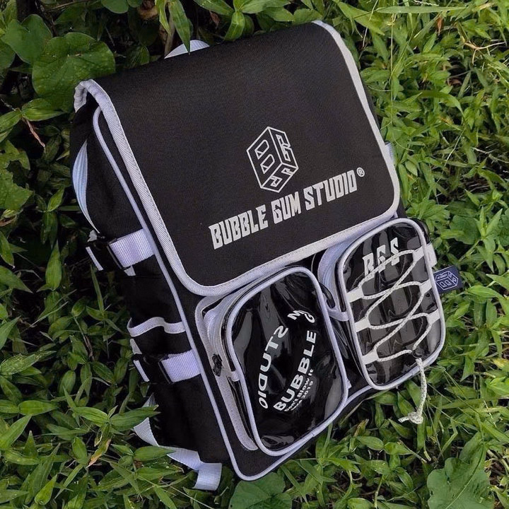 Balo Hộp Phối Mica Vải Bố Đan Dây Vừa A4 Ts65Kl - Nana House - Ảnh 2