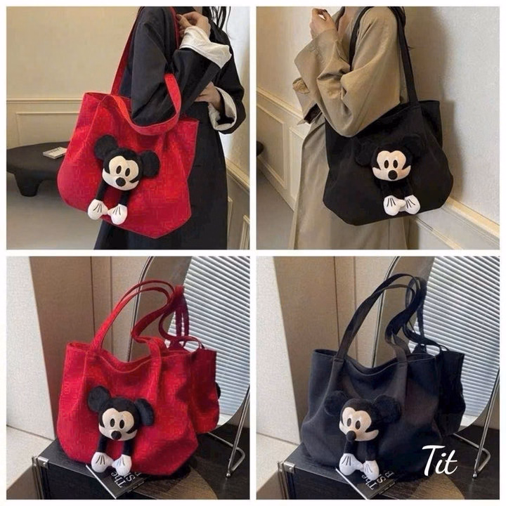 Túi Vải Canvas Mickey Cực Chất Cho Nàng Sành Điệu Pp821 - Pipi Store - Ảnh 16