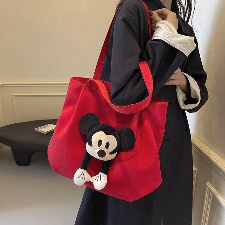 Túi Vải Canvas Mickey Cực Chất Cho Nàng Sành Điệu Pp821 - Pipi Store - Ảnh 4
