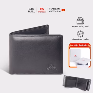 Ví Da Bò Mini Nhiều Ngăn Dáng Ngang Fadoda Vn039