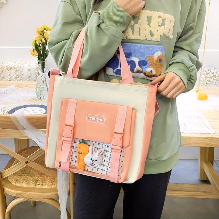 Set 4 Món Balo Đi Học Nam Nữ Thời Trang Đa Năng – Đẹp, Bền, Chống Thấm Pp836 - Pipi Store - Ảnh 10