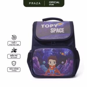 Balo Chống Gù Cao Cấp Praza Cặp Đi Học Cho Bé Tiểu Học, Chống Thấm Nước, Chất Bền Nhẹ, Đệm Mút Êm, Thoải Mái Bl212 - Praza