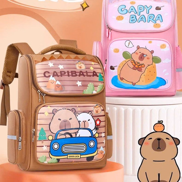 Ba Lô Capybara Cho Bé Trai Bé Gái Siêu Yêu - Ảnh 9