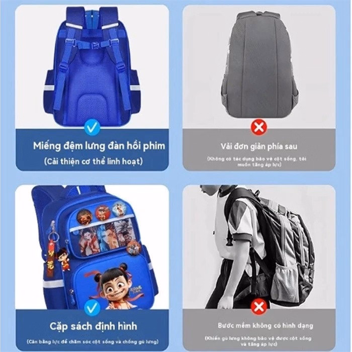 Balo Học Sinh Họa Tiết Nhật Bản Natra, Capybara, Kuromi Cực Hot Pp838 - Pipi Store - Ảnh 11